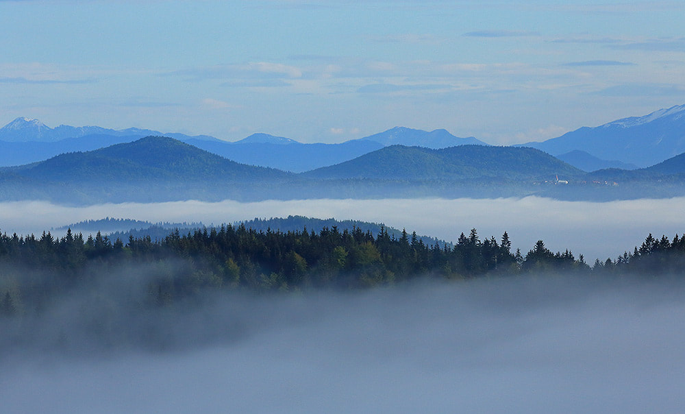 Slovenia's Dinaric Alps in the mist (Bret Charman)