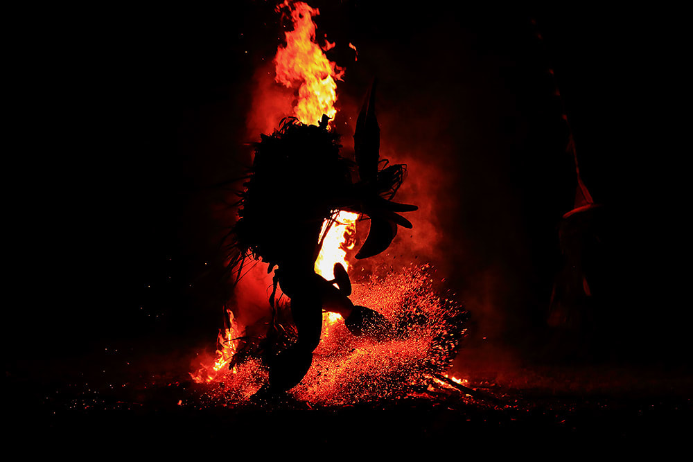 Baining Fire Dancer silhouette