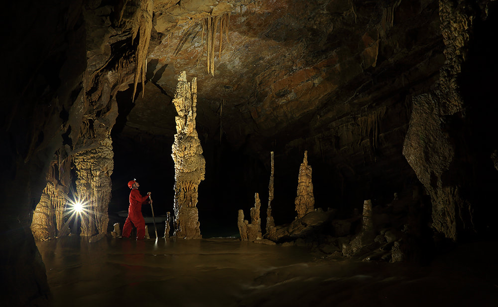 Križna jama cave in Slovenia